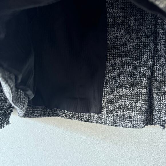 Vtg The Limited Blazer Womens Large Black Tweed Fringe Business Old Money Twee - Picture 10 of 10